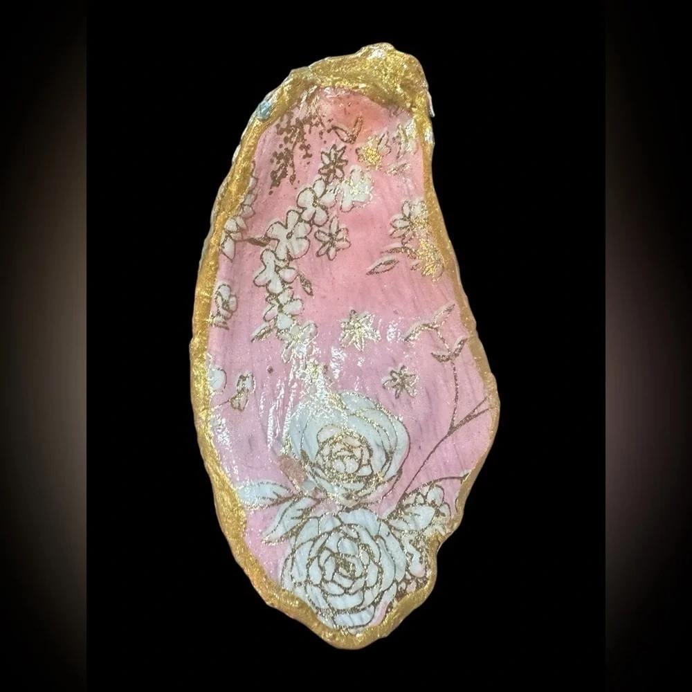 Oyster Shell Trinket Jewelry Holder Outer Banks